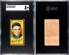 1911 T205 Clark Griffith Sweet Caporal SGC 3 front and back of card