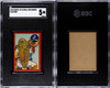 1949 Karuta JK 33 E Catcher Small Red Border SGC 5 front and back of card