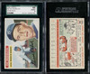 1956 Topps Ed Roebuck White Back #58 SGC 8 front and back of card