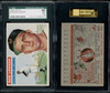 1956 Topps Bob Lemon #104 SGC 7.5 front and back of card