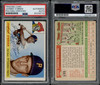 1955 Topps Johnny O'Brien #135 PSA Authentic Auto front and back of card