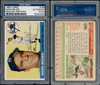 1955 Topps Hank Bauer #166 PSA Authentic Auto front and back of card