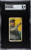 1909 T206 Bob Rhoades Right Arm Extended Polar Bear SGC 1 front of card