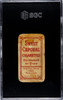 1909 T206 George Davis Chicago Sweet Caporal 150 SGC 1 back of card