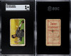 1909 T206 Joe Birmingham Sweet Caporal 150 SGC 1 front and back of card