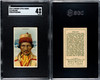 1910 T113 Types of All Nations Iceland Recruit Little Cigars SGC 4 front and back of card