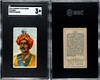 1910 T113 Types of All Nations India Recruit Little Cigars SGC 3 front and back of card