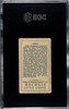 1910 T113 Types of All Nations India Recruit Little Cigars SGC 3 Back of card