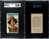 1910 T113 Types of All Nations Italy Recruit Little Cigars SGC 3.5 front and back of card