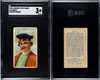 1910 T113 Types of All Nations Russia Recruit Little Cigars SGC 3 front and back of card