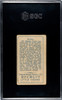 1910 T113 Types of All Nations Russia Recruit Little Cigars SGC 3 Back of card