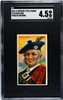 1910 T113 Types of All Nations Scotland Recruit Little Cigars SGC 4.5 front of card