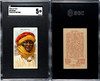 1910 T113 Types of All Nations Abyssinia Sub Rosa Little Cigars SGC 5 front and back of card