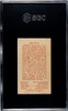 1910 T113 Types of All Nations Belgium Sub Rosa Little Cigars SGC 4.5 Back of card