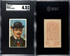 1910 T113 Types of All Nations Belgium Sub Rosa Little Cigars SGC 4.5 front and back of card