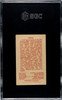 1910 T113 Types of All Nations Chile Sub Rosa Little Cigars SGC 3 Back of card