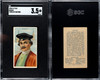 1910 T113 Types of All Nations Russia Sub Rosa Little Cigars SGC 3.5 front and back of card