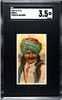 1910 T113 Types of All Nations Servia Sub Rosa Little Cigars SGC 3.5 front of card