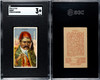 1910 T113 Types of All Nations Turkey Sub Rosa Little Cigars SGC 3 front and back of card