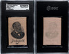 1910 S77 Mogul Cigarettes James A. Garfield U.S. Presidents SGC A front and back of card