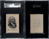 1910 S77 Mogul Cigarettes James Madison U.S. Presidents SGC A front and back of card