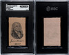 1910 S77 Mogul Cigarettes James Madison U.S. Presidents SGC A front and back of card