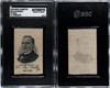 1910 S77 Mogul Cigarettes William McKinley U.S. Presidents SGC A front and back of card