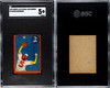 1949 Karuta JK 33 Yo Kazuo Kasahara Small Red Border SGC 5 front and back of card