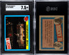 1985 Topps Rocky IV The Winner! Rocky Balboa #63 SGC 7.5 front and back of card