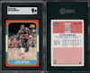 1986 Fleer Clyde Drexler #26 SGC 9 front and back of card