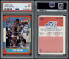 1986 Fleer Karl Malone #68 PSA 8 front and back of card