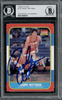 1986 Fleer Randy Wittman #127 BVG Authentic Auto front of card