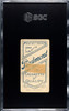 1910 T206 Al Burch Fielding Piedmont 350 SGC 1 back of card