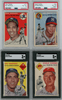 Gil Hodges, Phil Rizzuto,  Earle Combs and Ed Mathews