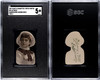 1887 N89 Duke's Cigarettes Tinted Photos Actress Maroon Bow Around Neck Type 2 SGC 5 front and back of card