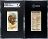 1888 N25 Allen & Ginter Hyena Wild Animals of the World SGC 1 front and back of card