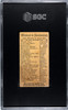 1888 N33 Allen & Ginter Bavarian Postillion World's Smokers SGC 1 back of card