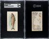 1889 N8 Allen & Ginter Herring Fish From American Waters SGC 1 front and back of card