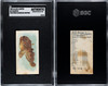 1889 N8 Allen & Ginter Toadfish Fish From American Waters SGC A front and back of card