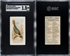 1890 N23 Allen & Ginter Maryland Yellow Throat Song Birds of the World SGC 1.5 front and back of card