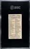 1890 N23 Allen & Ginter Pastor Song Birds of the World SGC 1.5 Back of card