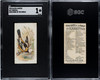 1890 N23 Allen & Ginter Troupial Song Birds of the World SGC 1 front and back of card