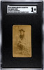 1890 Virginia Brights Cigarettes Annie Lewis Seated on Rock, Right Hand by Face Actors & Actresses SGC 1 front of card