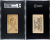 1890 Virginia Brights Cigarettes Lillian Russell Looking Rt., Net Over Left Shoulder Actors & Actresses SGC 1 front and back of card