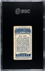 1908 Ogden's Cigarettes Bill Lang #62 Pugilists & Wrestlers SGC 1.5 back of card