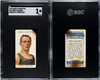 1908 Ogden's Cigarettes Henry Irslinger #69 Pugilists & Wrestlers SGC 1 front and back of card