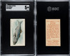 1910 T58 Fish Series Bluefish Sweet Caporal SGC 5 front and back of card