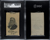 1910 Mogul Cigarettes S77 Silks Rutherford B Hayes U.S. Presidents SGC A front and back of card