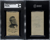 1910 Mogul Cigarettes S77 Silks James K Polk U.S. Presidents SGC 3 front and back of card