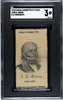 1910 Mogul Cigarettes S77 Silks John Q Adams U.S. Presidents SGC 3 front of card